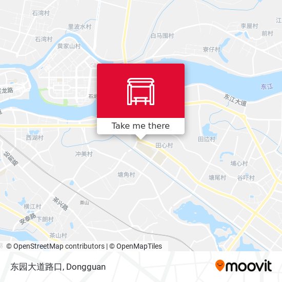 东园大道路口 map