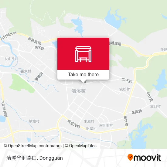 清溪华润路口 map
