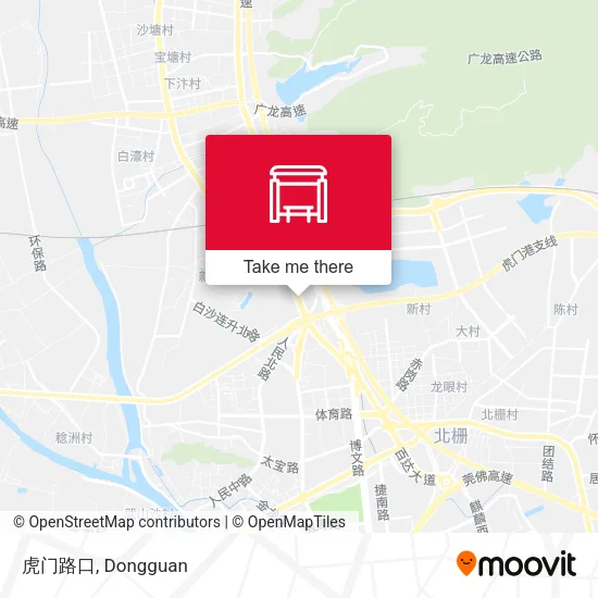 虎门路口 map