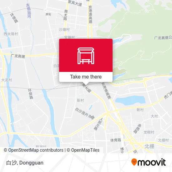 白沙 map