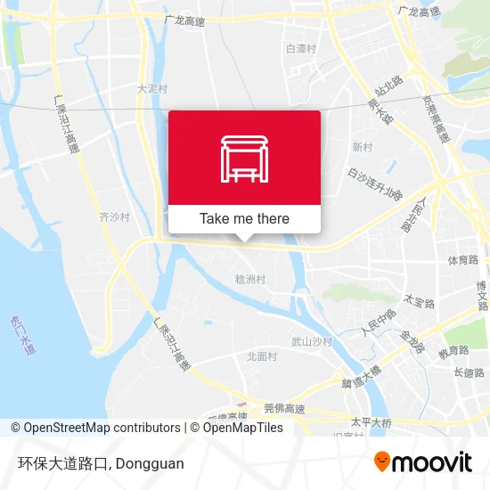 环保大道路口 map