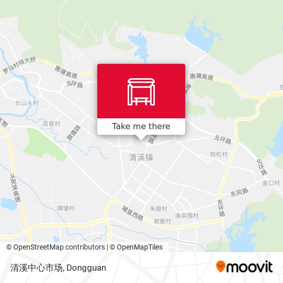 清溪中心市场 map