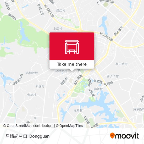 马蹄岗村口 map