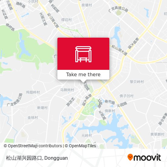 松山湖兴园路口 map