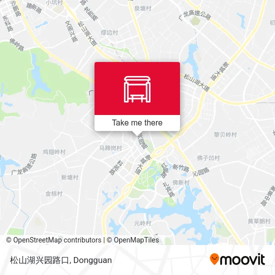 松山湖兴园路口 map