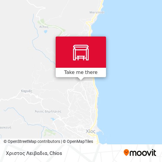 Χριστος Λειβαδια map