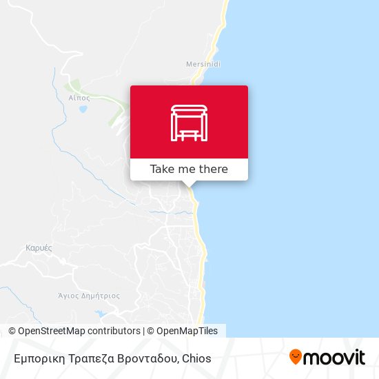 Εμπορικη Τραπεζα Βρονταδου map