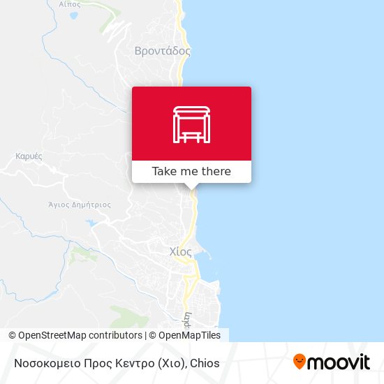 Νοσοκομειο Προς Κεντρο (Χιο) map