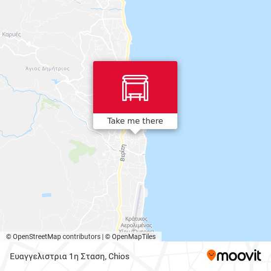 Ευαγγελιστρια 1η Σταση map