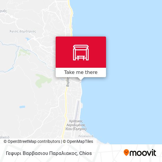 Γεφυρι Βαρβασιου Παραλιακος map