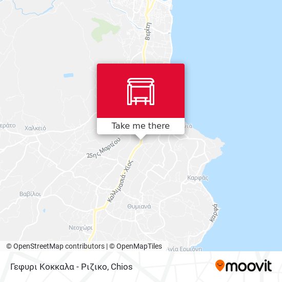 Γεφυρι Κοκκαλα - Ριζικο map