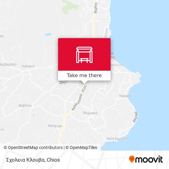 Σχολεια Κλουβα map