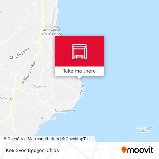 Κοκκινος Βραχος map