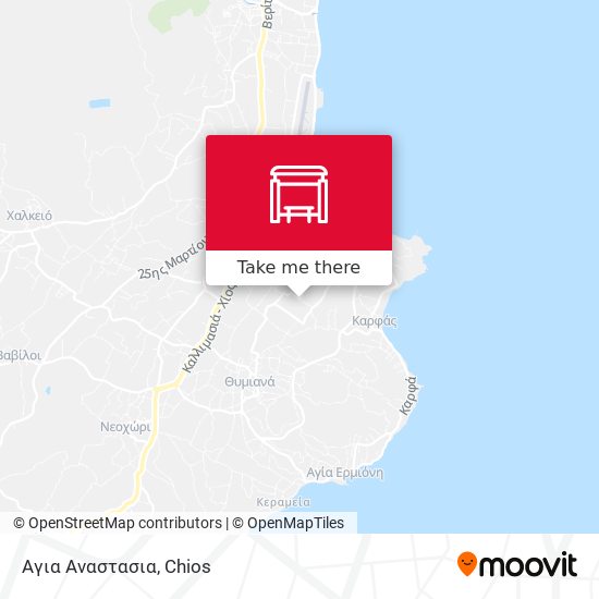 Αγια Αναστασια map