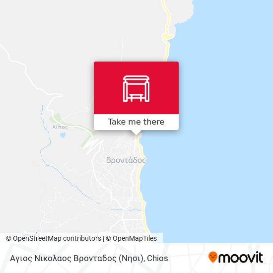 Αγιος Νικολαος Βρονταδος (Νησι) map