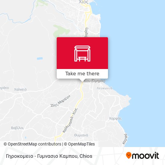 Γηροκομειο - Γυμνασιο Καμπου map