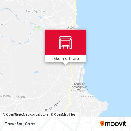 Παγκαλου map