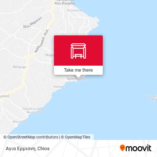 Αγια Ερμιονη map