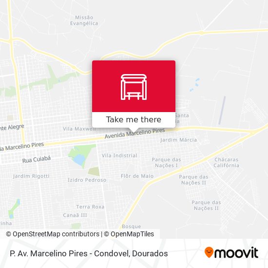 P. Av. Marcelino Pires - Condovel map