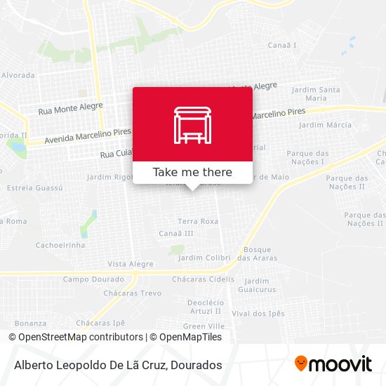 Alberto Leopoldo De Lã Cruz map