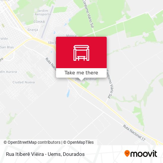 Rua Itiberê Viêira - Uems map