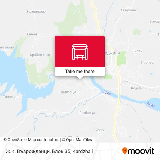 Карта Ж.К. Възрожденци, Блок 35