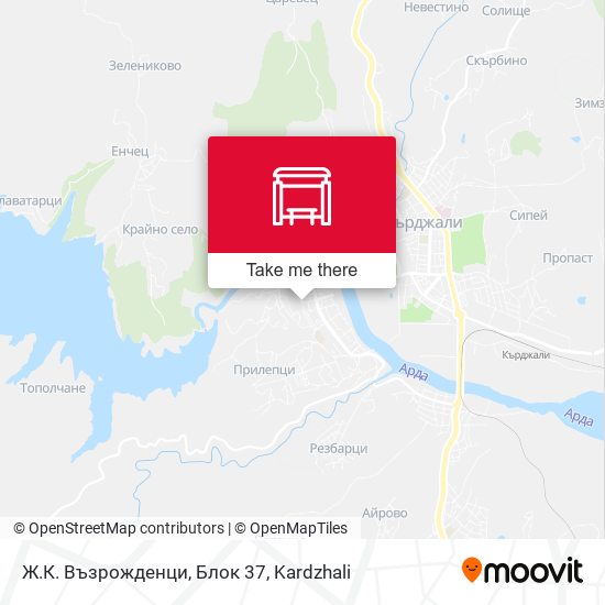 Карта Ж.К. Възрожденци, Блок 37