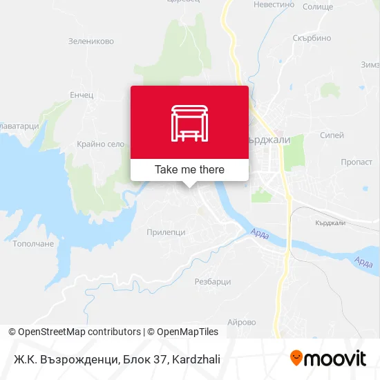 Карта Ж.К. Възрожденци, Блок 37