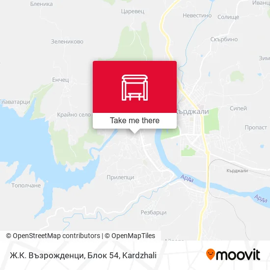 Карта Ж.К. Възрожденци, Блок 54
