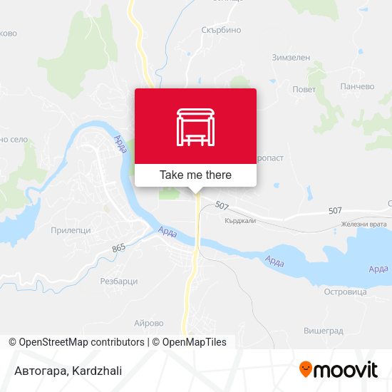 Карта Автогара