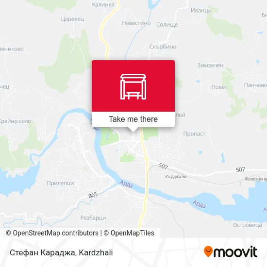 Карта Стефан Караджа