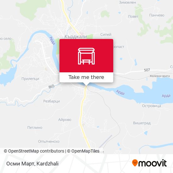 Осми Март map