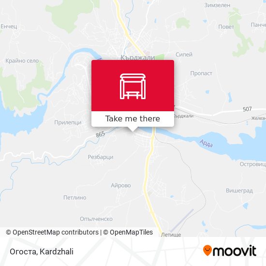 Огоста map
