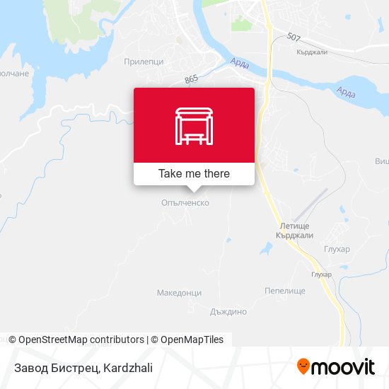 Завод Бистрец map
