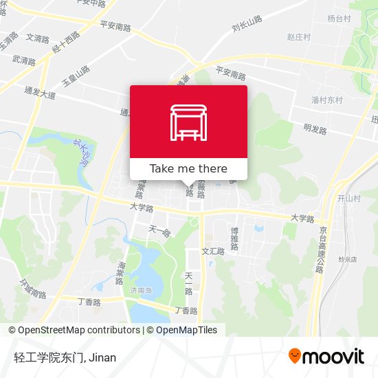 轻工学院东门 map