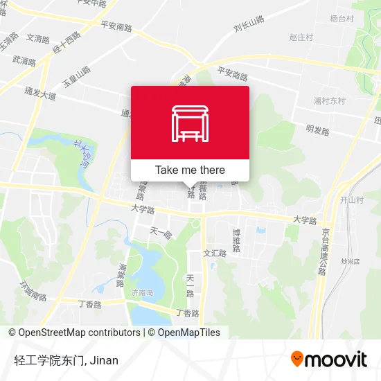 轻工学院东门 map