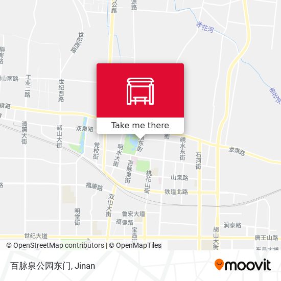 百脉泉公园东门 map