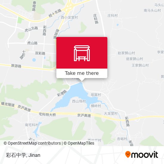 彩石中学 map