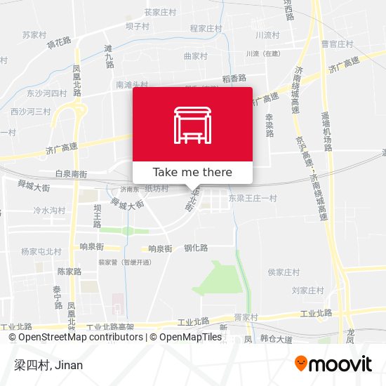 梁四村 map