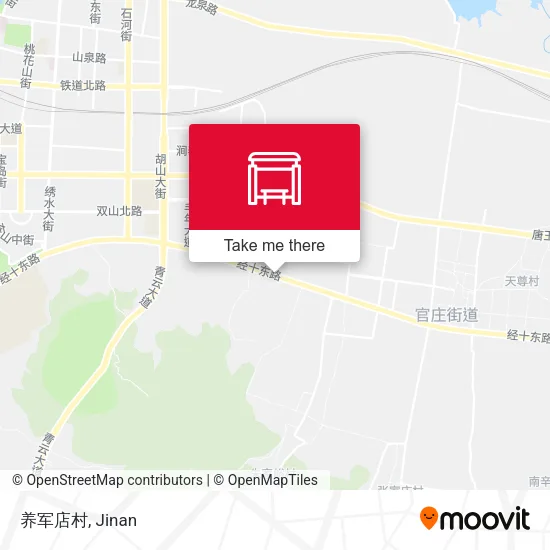 养军店村 map