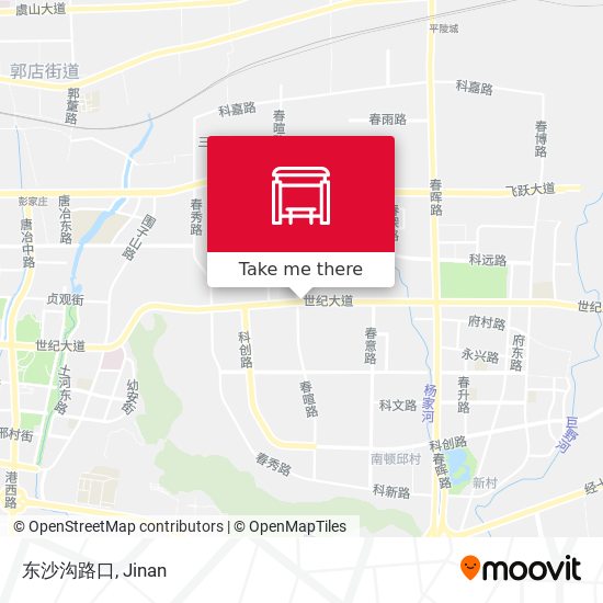 东沙沟路口 map