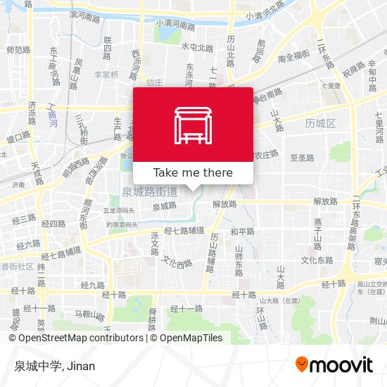 泉城中学 map