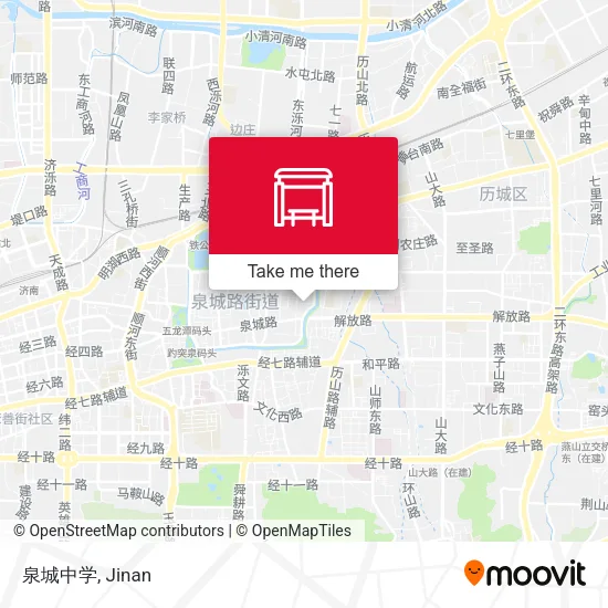 泉城中学 map