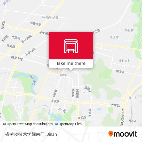 省劳动技术学院南门 map