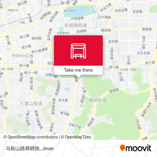马鞍山路舜耕路 map
