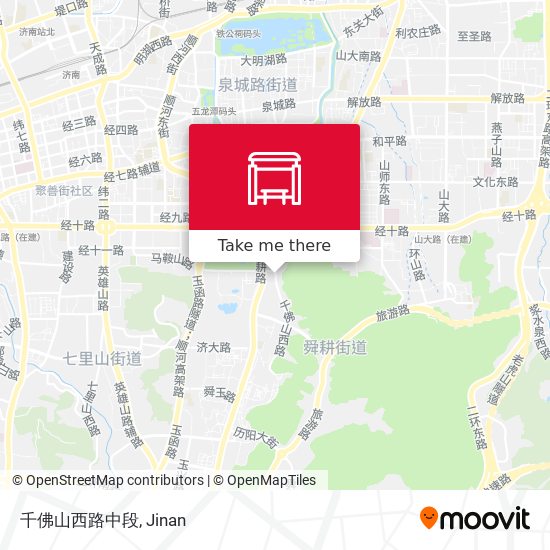 千佛山西路中段 map