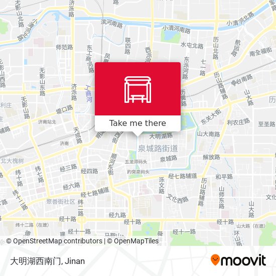 大明湖西南门 map