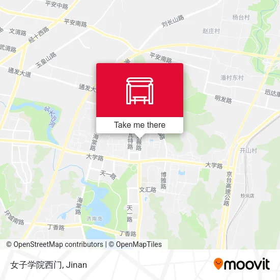 女子学院西门 map