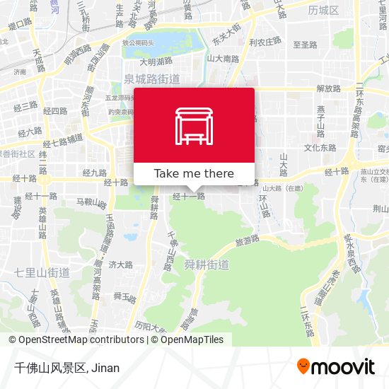 千佛山风景区 map