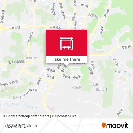领秀城西门 map